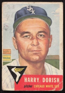 1953 Topps #145 Harry Dorish Chicago White Sox low grade creasing  - Bild 1 von 2