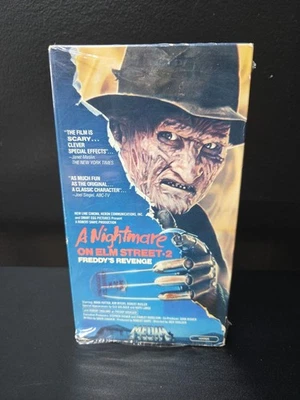 Nightmare On Elm Street 2 VHS 1986 1st Release Shrink/Double Flap/Case VG+ Media - Image 1 of 4