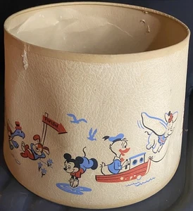 Vintage 1970s Disney Mickey Mouse Pinocchio Dumbo Chip & Dale Nursery Lamp Shade - Picture 1 of 5