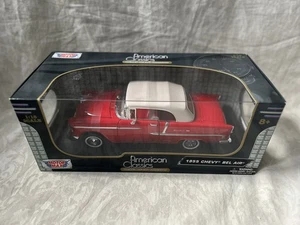 Motor Max 1955 Chevrolet Bel Air Convertible rot Maßstab 1:18 Die-Cast neu in OVP - Bild 1 von 5
