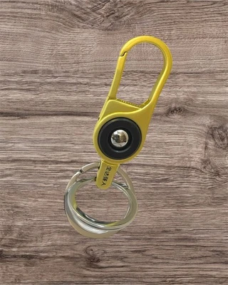 Llavero de Metal Amarillo Duradero|Llavero Mosquetón Regalo para Hombres Mujeres|Envío Rápido Foto 1 de 2