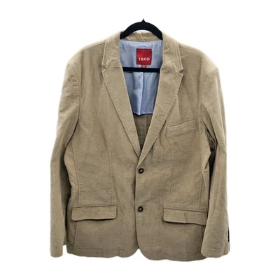 Blazer Abrigo Izod Para Hombre Pana Deportivo Bolsillos con Solapa - Talla XL Foto 1 de 4