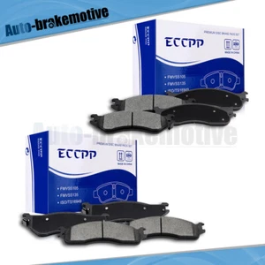 8 PIEZAS PASTILLAS CERÁMICAS FRENO DELANTERAS Y TRASERAS PARA DODGE RAM 3500 2003-2007 2008 - Imagen 1 de 12