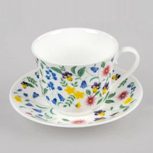 Jumbotasse m. Unterteller Chatsworth Blumen Roy Kirkham Porzellan 297037 formano - Bild 1 von 2