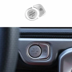 For Benz GLE GLS 2020-22 Silver Aluminum Ignition Switch Start Button Frame Trim - Bild 1 von 12