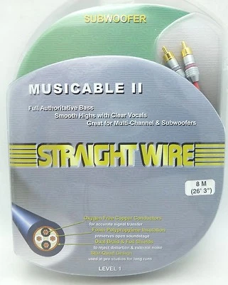 Straightwire Musicable II  8 meter Subwoofer cable - Image 1 of 4