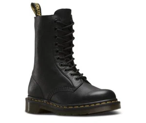 Dr. Martens 10 Loch 1490 Black Virginia - Picture 1 of 42