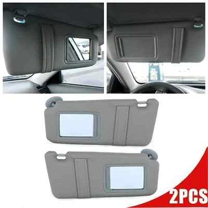 Pair Sun Visor Left & Right Side Without Sunroof Gray For Toyota Camry 2007~2011 - Picture 1 of 18