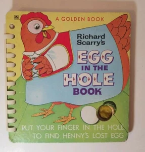 Vintage 1967 Richard Scary's Egg in the Hole Book. Golden Book, Board Book - Picture 1 of 7