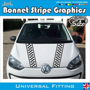 VW UP! Volkswagen Bonnet Stripes Decals Stickers Graphics FREE P&P 023 - Picture 1 of 4