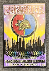 FURTHUR GRATEFUL DEAD NEW YORK CITY 2010 ORIG SILKSCREEN CONCERT POSTER DUBOIS - Picture 1 of 2