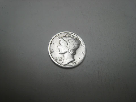 1923-P Mercury Silver Dime Cover