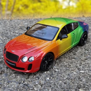 Welly 1:18 Bentley Continental GT Sports Supercar Rainbow Edition Alloy CarModel - Picture 1 of 12