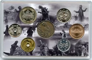 2024 Japan Godzilla 6 Coin & Medal Mint Set BU Uncirculated 70th Ann. Toho JP992 - Picture 1 of 5