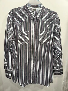 EXPRESS RIDERS Western Pearl Snap  Long Sleeve  Men's Shirt Size 2XLT - Picture 1 of 6