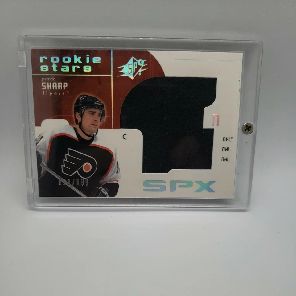 2002-03 SPX Rookie Stars Patrick Sharp Patch RC /999 - #173 - Image 1 of 4