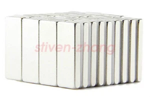 50pcs Neodymium 10 x 5 x 1 mm Strong Square Cuboid Block Magnet Rare Earth N50 - Picture 1 of 2