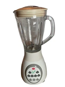 Licuadora de emeril licuadora blanca 6 tazas de vidrio de calidad usada en excelente estado trituradora de hielo batidos - Imagen 1 de 10