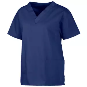 Peeling Top M Spektrum Uniformen marineblau V-Ausschnitt Tunika Unisex Krankenpflege 221C Neu - Bild 1 von 1