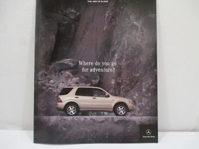 2001 Mercedes-Benz M-Class Deluxe Sales Brochure ML320 ML430 55 AMG Original - Image 1 of 4