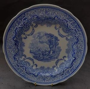 PLACA DE COLECCIÓN DE HABITACIÓN SPODE AZUL - VISTAS CONTINENTALES - Imagen 1 de 2