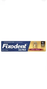 Crème dentaire Fixodent Ultra Max Hold, 2,2 onces - Photo 1/1