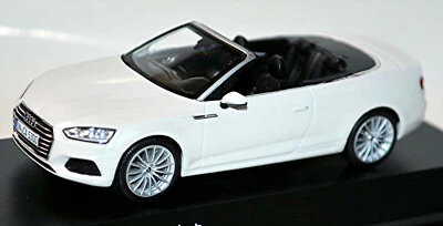Audi A5 Cabriolet Tipo F5 2017-20 Tofanaweiss Tofana Bianco Metallo 1:43 Spark - Immagine 1 di 4