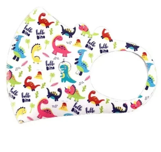 Children Kids Dinosaur Face Mask Mouth Protection Cover Washable Reusable Unisex - Image 1 of 1