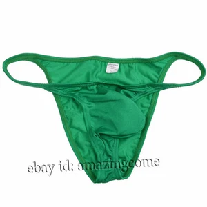 Men Stretchy Brief Posing Trunk Fitness Underwear Beachwear Bikini Pouch Briefs - Picture 1 of 18