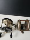 lot of 2 vintage fishing reels, crown fishing tackle works, other unbranded