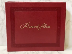 VTG 45 RPM Record Album Holds 24 Vinyls Red Cover Damage to Binding - Picture 1 of 11