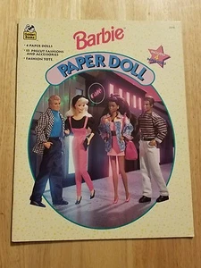 BARBIE Paper Doll Book Includes 4 Paperdolls UNCUT Golden Books 1994 Vintage - Picture 1 of 8