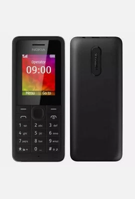 NOKIA 105 UNLOCKED MOBILE PHONE - BLACK BRAND NEW - Image 1 of 2