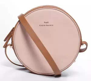BENAH für KAREN WALKER Marion Mini Runde Saffiano Rouge Leder Tasche Handtasche NEU - Bild 1 von 5