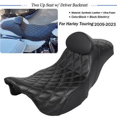 Driver Passenger Step-up Seat Fit For Harley CVO Street Glide Road King Special - Image 1 of 4
