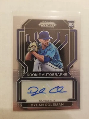 2022 Panini Prizm Dylan Coleman RC Autograph #RA-DC Auto Kansas City Royals - Image 1 of 2