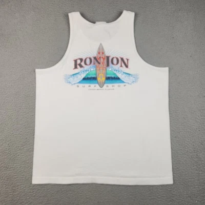 Camiseta sin mangas vintage Ron Jon Surf Shop Cocoa Beach Florida camisa muscular extra grande Foto 1 de 4