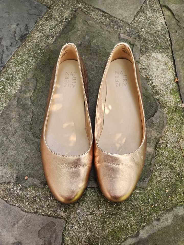 Naturalizer Gold Flat Shoes Size 9.5 Women - Image 1 of 4