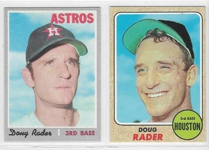 DOUG RADER 2 Different Topps (1968/1970) Houston Astros EX-EXMINT free shipping - Picture 1 of 6