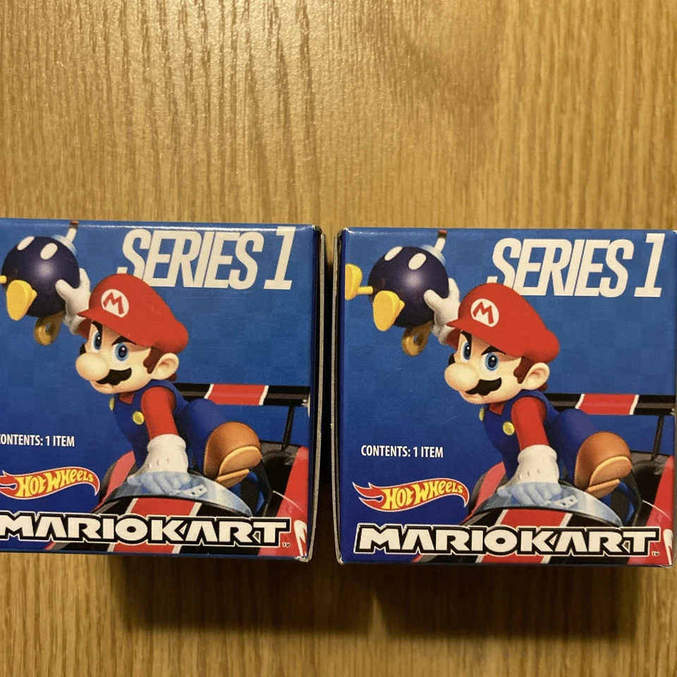 HOT WHEELS MARIO KART BLIND BOX SERIES 1 MONTY MOLE & GOOMBA UNOPENED 2 Pcs - Image 1 of 4