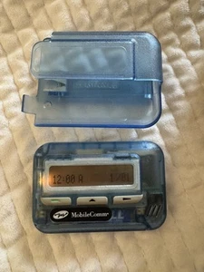 Vintage Motorola Memo Express Blue Transparent Clip Holster Works - Zdjęcie 1 z 8