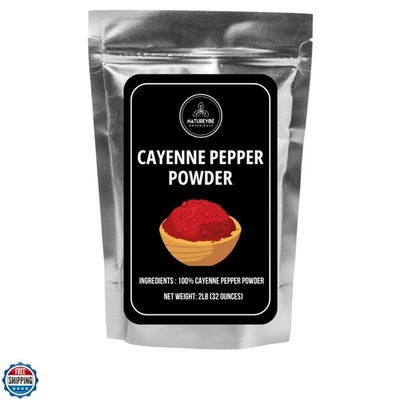 Pimienta de cayena en polvo - 2 lb a granel | 100 % pura y sin OGM | Temporada caliente y picante... Foto 1 de 4