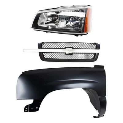 Fender and Headlight Kit For 2003-2006 Chevrolet Silverado 1500 Primed - Image 1 of 4