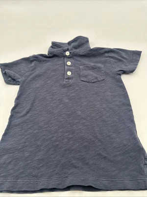 Crew Cuts Polo Shirt Youth Boy 2X-Small Blue Solid ..#24311 - Image 1 of 4