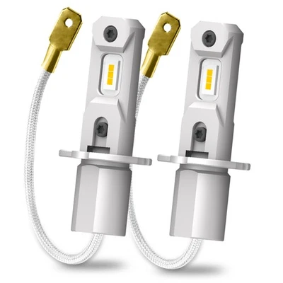 Bombillas LED antiniebla/de conducción H3 amarillo brillante 4000LM repuesto brillante 3000K J Foto 1 de 4