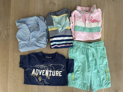 Boys short sleeve summer bundle, Gymboree, Crewcuts, vineyard vines - size 6 - Image 1 of 4