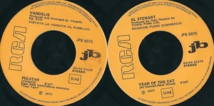 45 RPM Record Vangelis / Al Stewart – Pulstar // Year Of The Cat - Picture 1 of 1