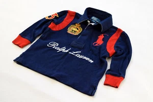 Polo Ralph Lauren Longsleeve T-Shirt Top Rugby Challenge Cup Big Pony 2T 86-92 - Bild 1 von 10