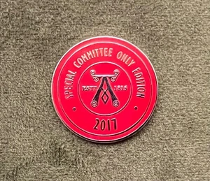 Ardbeg Islay Single Malt Scotch Whiskey Kelpie Committee Red Lapel Pin - Rare - Picture 1 of 5