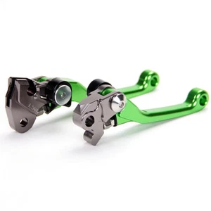For Kawasaki KX250 2019-2020 Green dirtbike Brake Clutch Levers off road CNC - Picture 1 of 5